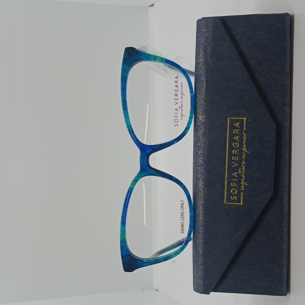 NWT WOMEN'S SOFIA VERGARA EYEGLASS FRAMES GIOVANNA TEAL